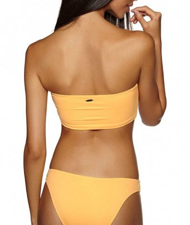 Tops Women's Active Tube Bikini Top Swimsuit - Active Buttercup - CJ18HUDNZ3M $74.93