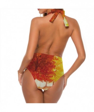 Sets Silhouette of A Dog.of Dachshund.Hand Dr High Waisted Beach Sport Swimsuit L - Color 20 - C5190O5GZ9W $72.04