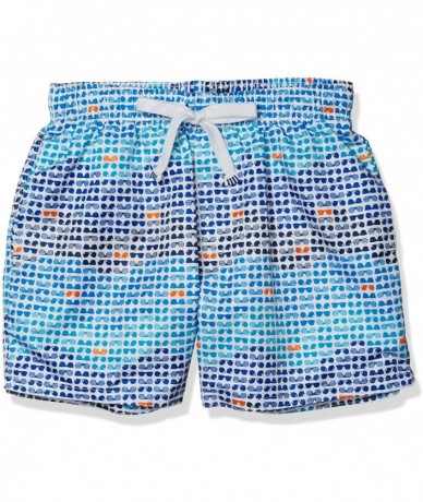 Trunks Men's Quick Dry Swim Short - Estate Blue Sunglasses Print - C618YW30QYE $32.03