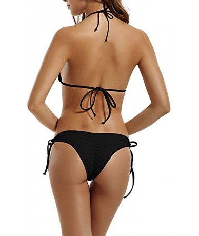 Sets Womens Sexy Bikinis Swimsuits Bathing Suits Triangle Halter Two Piece - Rainbow Motorcycle Scooter - CR18RCA38G4 $30.07