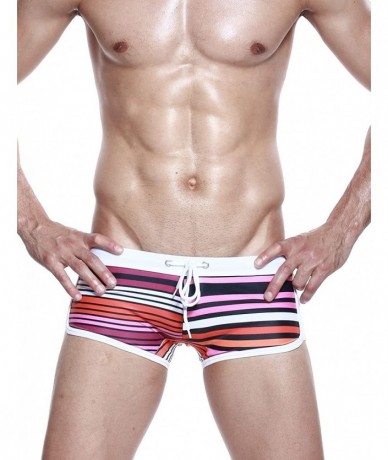 Briefs New Mens Low Rise Sexy Swimwear Boxer Brief Trunks - 2462 - C211LPVFJS3 $36.88