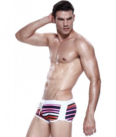 Briefs New Mens Low Rise Sexy Swimwear Boxer Brief Trunks - 2462 - C211LPVFJS3 $36.88