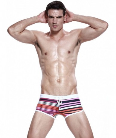 Briefs New Mens Low Rise Sexy Swimwear Boxer Brief Trunks - 2462 - C211LPVFJS3 $36.88