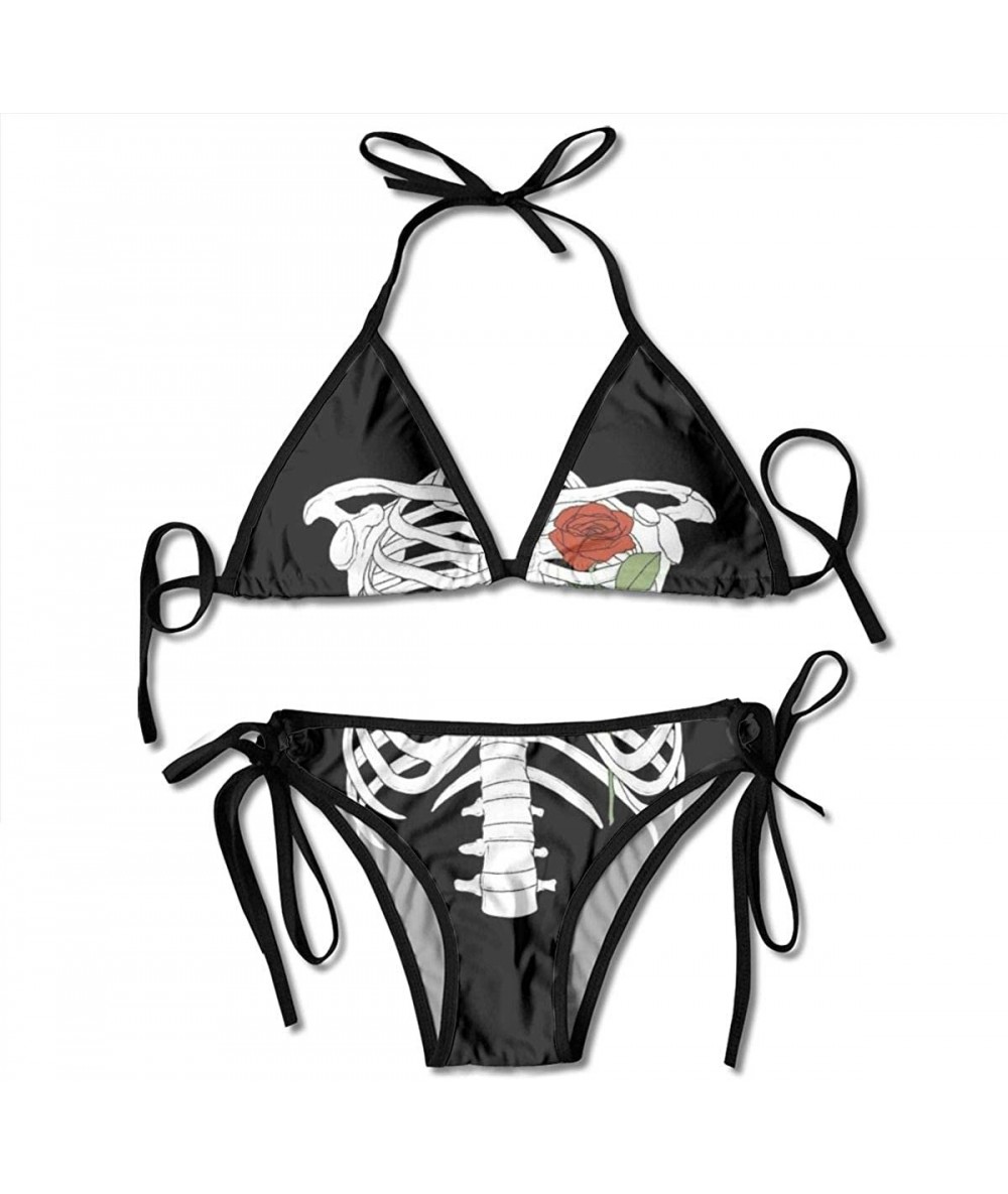 Sets Summer Splash Sea Dolphin Elephant Women Bikini Halter Two Piece Swimsuit Briefs - Skeleton Rib Cage Xray - CJ190R3595R ...