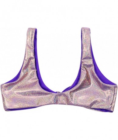 Tops Women's Seamless Self-Lined Top Knot Tie Front Top - Cluster - C218CY76ZU2 $50.00