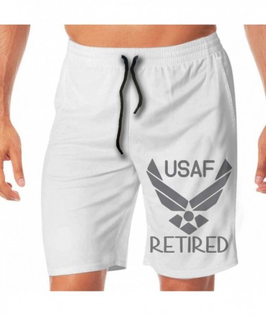 Board Shorts US Air Force Retired USAF Men's Swim Trunks Drawstring Board Shorts Cool Casual Shorts - Color1 - CI18SYG6IYY $5...