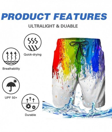 Board Shorts Mens Swim Trunks Quick Dry Beach Shorts The Night Watch Rembrandt Board Shorts Swimwear Bathing Suits with Pocke...