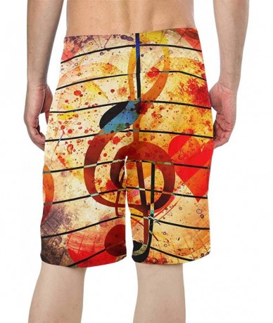 Board Shorts Men's Printed Board Shorts Loose Fit Quick Dry No Mesh Lining - Multi 5 - CN18QU5YKZ7 $56.59