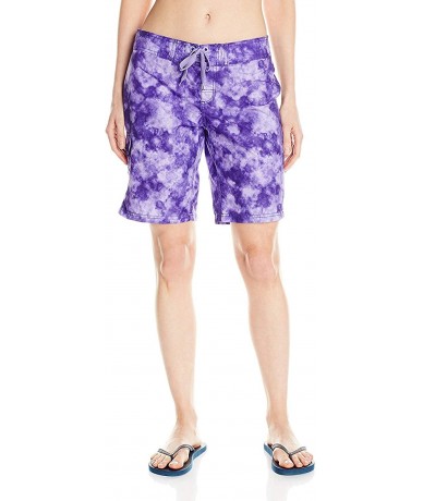 Board Shorts Women's Marina UPF 50+ Active Swim Board Short (Reg & Plus Sizes) - Sydney Purple - CM127NA0YYR $34.41