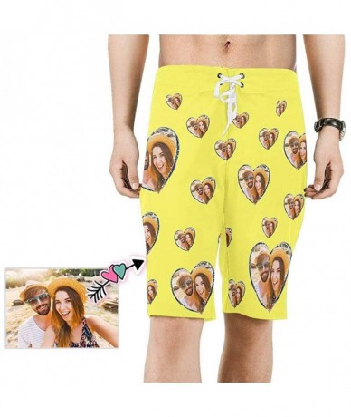 Board Shorts Custom Face Men Swim Trunk Beach Board Short Best Gift for Boyfrined Husband - Multi5 - C718SX6ISUQ $64.67