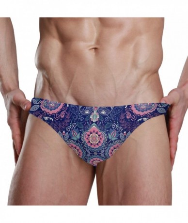 Briefs Men Swimsuit Mandala Flowers Bikini Briefs Male Sexy Swimwear 2030751 - 2030751 - CX18WQDMHQM $42.02