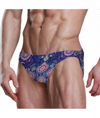 Briefs Men Swimsuit Mandala Flowers Bikini Briefs Male Sexy Swimwear 2030751 - 2030751 - CX18WQDMHQM $42.02