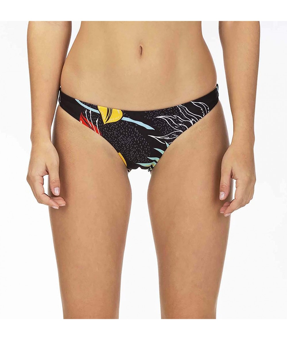 Tankinis Women's Quick Dry Domino Reversible Surf Bikini Bottom - Oil Grey - CI18TRAO4E0 $63.92