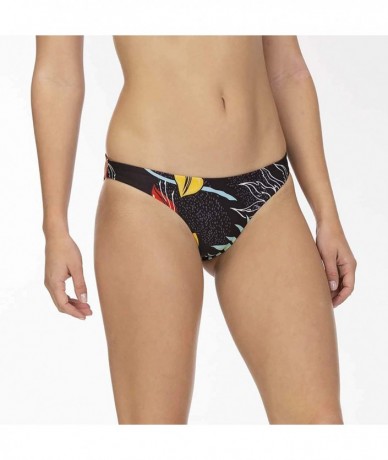 Tankinis Women's Quick Dry Domino Reversible Surf Bikini Bottom - Oil Grey - CI18TRAO4E0 $63.92