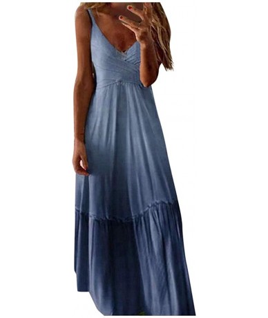 Cover-Ups Women Summer Sleeveless Tie Dye Tank Top Dress Casual Loose Swing Midi Dress Beach Cover Up Dress Bohemian Sundress...