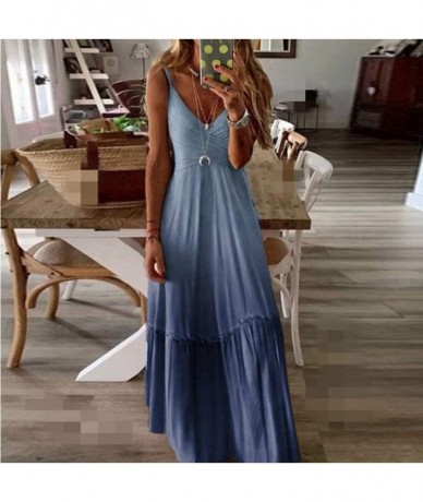 Cover-Ups Women Summer Sleeveless Tie Dye Tank Top Dress Casual Loose Swing Midi Dress Beach Cover Up Dress Bohemian Sundress...