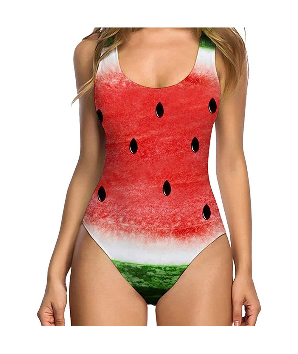 One-Pieces Anniversary celebration Swimsuit Beachwear Women Sexy High Cut One Piece Swimsuit Funny Bathing Suit Monokini Swim...