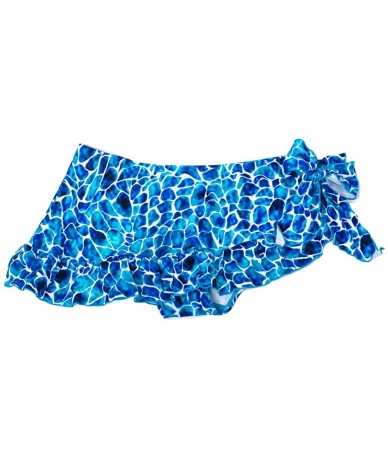 Tankinis Women's Ruffle Skirted Bottom - Undersea Gems - CD12IV61ZCD $40.23