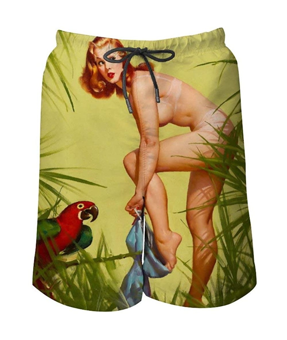 Trunks Zen Brushstroke Circle Chinese Meditation Art Beach Shorts - Style9 - CN190NEDZUL $45.65