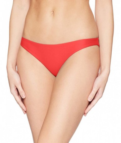 Tankinis Women's Quick Dry Compression Solid Bikini Bottom - Speed Red - CL189QQ95D7 $59.24