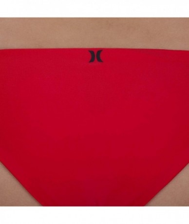 Tankinis Women's Quick Dry Compression Solid Bikini Bottom - Speed Red - CL189QQ95D7 $59.24