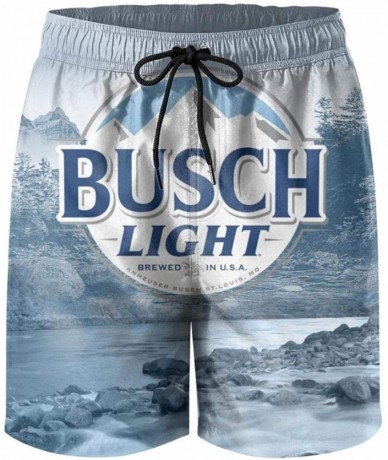 Trunks Mens Swim Trunks Beer- Shorts Cool Surfing Quick Dry - White-100 - C1199DSCYI3 $58.33