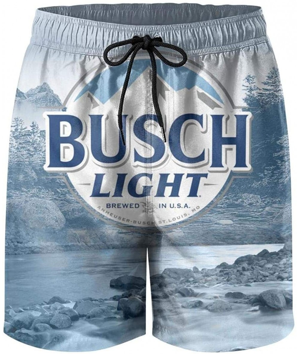 Trunks Mens Swim Trunks Beer- Shorts Cool Surfing Quick Dry - White-100 - C1199DSCYI3 $58.33