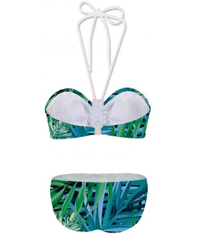 Sets Women's Sexy Bikini Swimsuit Tropical Floral Print Swimwear - Q1 - CU18RCNQWNM $42.79