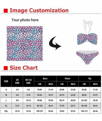 Sets Women's Sexy Bikini Swimsuit Tropical Floral Print Swimwear - Q1 - CU18RCNQWNM $42.79