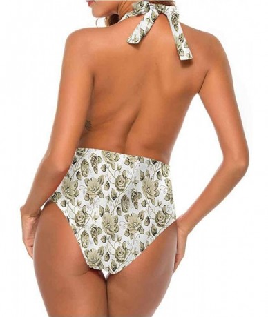 Cover-Ups Super Cute Bikini Victorian- Damask Swirls Leaves for Bachelorette Party - Multi 04 - C319D6DMN9W $79.44