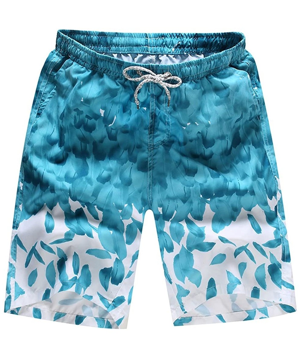 Trunks Shorts Swim Trunks Quick Dry Beach Surfing Running Swimming Water Pants - Light Blue - CA18O4WLGH5 $18.70