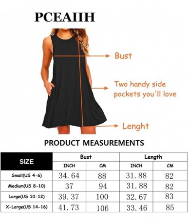 Cover-Ups Women Summer Casual T Shirt Dresses Beach Cover up Plain Tank Dress - A2 Black - CE18O2O7ZK6 $21.27