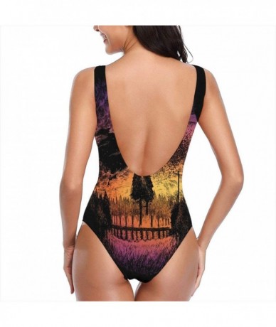 One-Pieces Womens Swimwear One Piece Swimsuit Sexy Biniki Backless Bath Suit Monokini - Color10 - CC199ROHHM2 $50.60