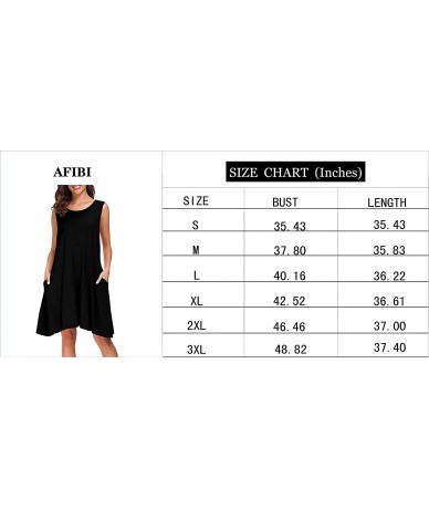 Cover-Ups Women Summer Sleeveless Casual T Shirt Dresses Loose Beach Cover Up Tank Dress - Black - C618E4NYR2O $32.31