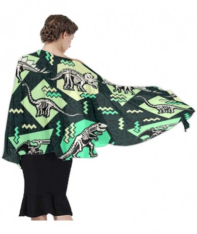 Cover-Ups Women Fashion Shawl Wrap Summer Vacation Beach Towels Swimsuit Cover Up - Dinosaur Bones - C7196TY90GM $45.21