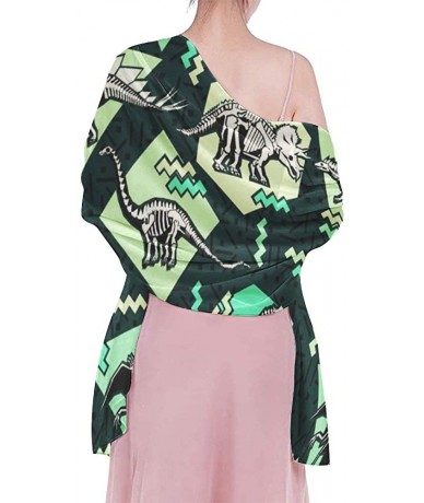 Cover-Ups Women Fashion Shawl Wrap Summer Vacation Beach Towels Swimsuit Cover Up - Dinosaur Bones - C7196TY90GM $45.21