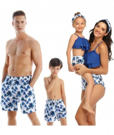 Sets Family Matching Swimwear Set Mother Daughter Bikini Swimsuits Father Son Swim Trunk Bathing Suit - Girls - CC1963LA46W $...