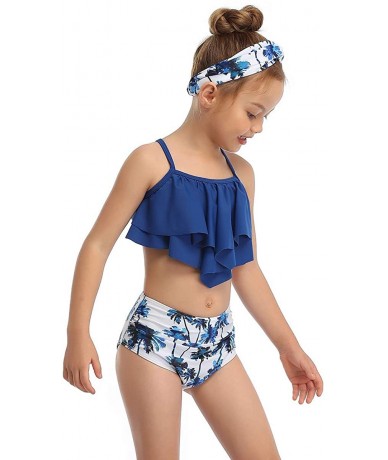 Sets Family Matching Swimwear Set Mother Daughter Bikini Swimsuits Father Son Swim Trunk Bathing Suit - Girls - CC1963LA46W $...