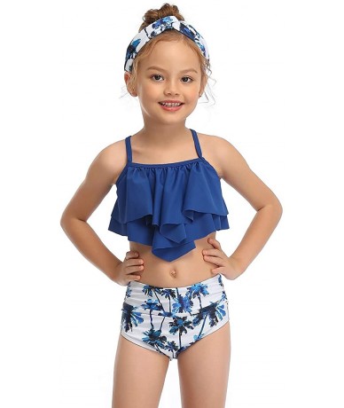 Sets Family Matching Swimwear Set Mother Daughter Bikini Swimsuits Father Son Swim Trunk Bathing Suit - Girls - CC1963LA46W $...