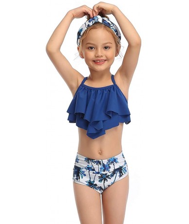 Sets Family Matching Swimwear Set Mother Daughter Bikini Swimsuits Father Son Swim Trunk Bathing Suit - Girls - CC1963LA46W $...