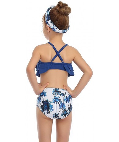 Sets Family Matching Swimwear Set Mother Daughter Bikini Swimsuits Father Son Swim Trunk Bathing Suit - Girls - CC1963LA46W $...