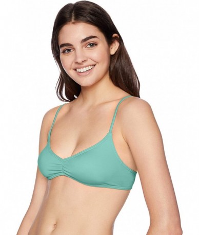 Tops Women's Classic Surf Trilet Bikini Top - Sea Fog - CL18IE20OWG $37.75