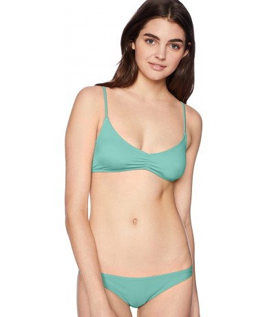 Tops Women's Classic Surf Trilet Bikini Top - Sea Fog - CL18IE20OWG $37.75