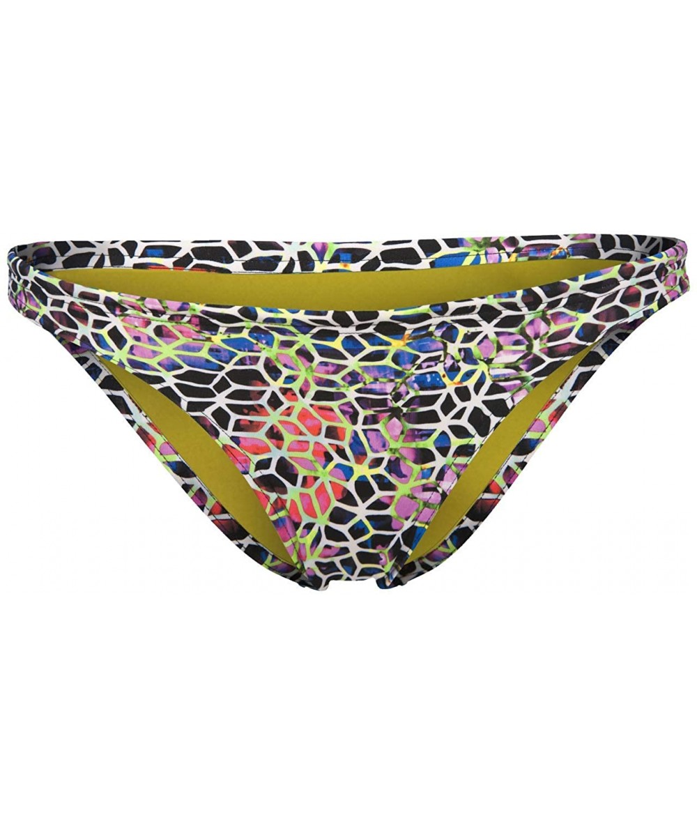 Bottoms Women's Rule Breaker Free Brief MaxLife Bikini Bottom - Mosaic - CJ18CKL9SLL $21.83