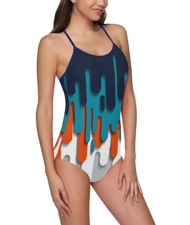 One-Pieces Unique Custom One Piece Swimsuit Swimwear Bathing Suit for Women Juniors (XS-3XL) - Multi 10 - C518EL9ERWE $49.57