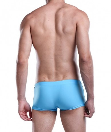 Trunks Men's Solid Swimming Shorts Fashion Swimwear - 1 Lightblue - CN12DJ7CY01 $23.69