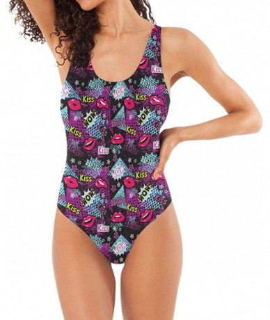 One-Pieces Womens One Piece Swimsuit Monokini Backless Bikini Sets Beach Bathing Suit - Color10 - C2196IR299M $42.54