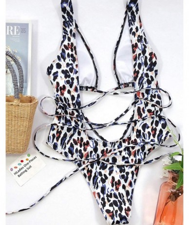 One-Pieces Womens Sexy Leopard Printed/Cheetah Printed Monokini Hollow Out Swimwear Cheeky One Piece Bathing Suit Pattern 6 -...