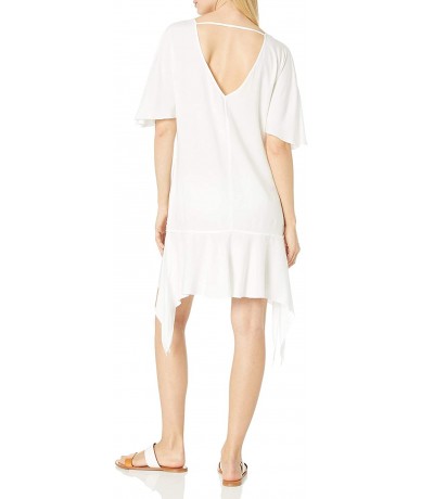 Cover-Ups Women's Solid Gabi Caftan Cover Up - White - CV12NRY4IG7 $43.12