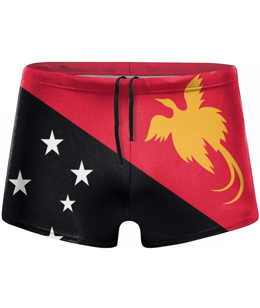 Briefs Men's Swimwear Briefs Swim Trunk Portuguese Flag Bikini Boxer Swimsuit - Papua New Guinea Flag 7 - CY19CD55THX $45.83